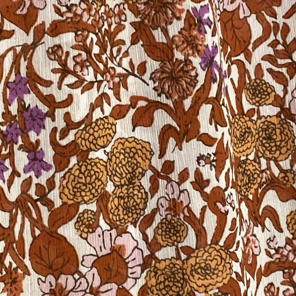 J Crew Ruffle crinkle chiffon top in fête floral Size small - Picture 14 of 17